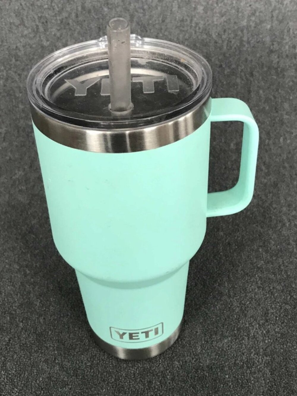 Yeti Insulated 30 oz Stainless Steel Tumbler with Handle + Yeti Lid and Straw